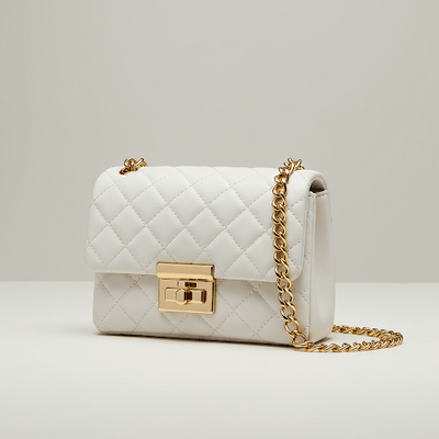 Bag Women's Bag Guangzhou Bag 2025 New Shoulder Bag Underarm Bag Small Chanel Style Rhombic Chain Bag Crossbody Bag_img_6
