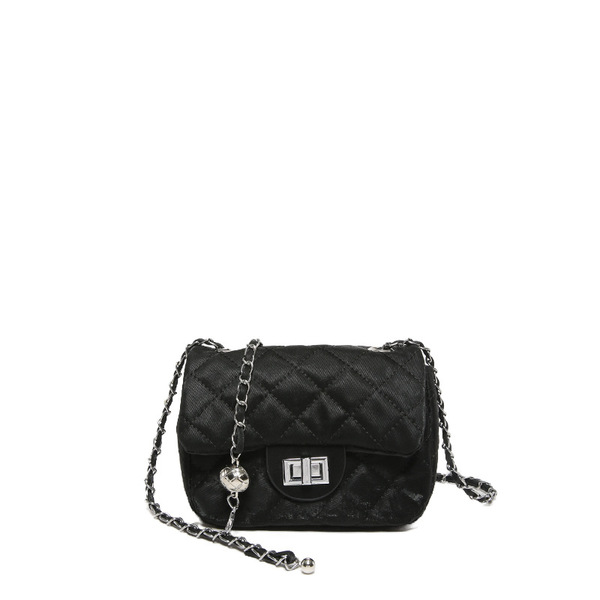 Chanel style diamond chain bag women's 2025 new style trendy Korean version small square bag versatile shoulder messenger bag