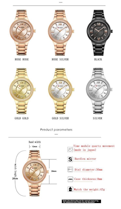 Elegant Crystal Dial Ladies Watch_img_12