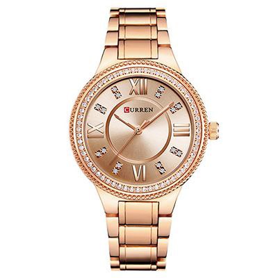 Elegant Crystal Dial Ladies Watch
